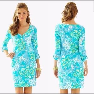 NWT Lilly Pulitzer Palmetto Dress-Lagoon Wave. XS